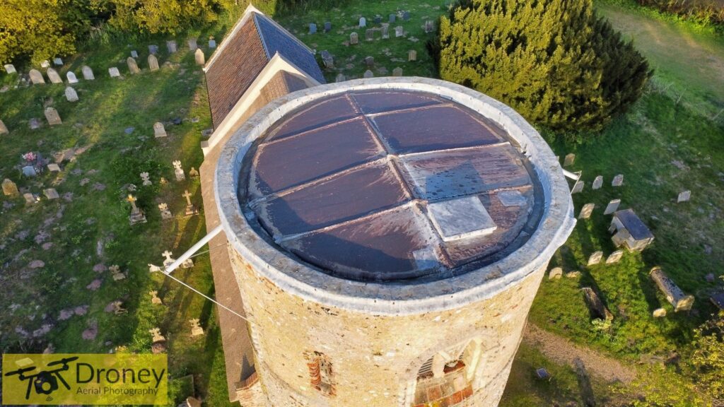 Church Roof Drone Inspection near Haddiscoe, Suffolk