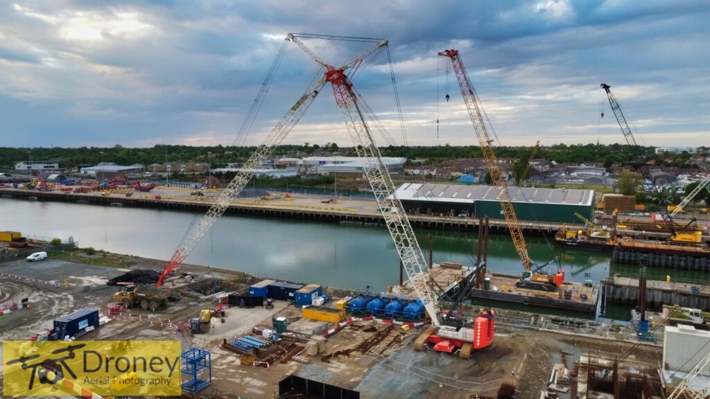 Construction Site Cranes in Lowestoft