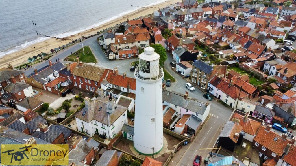 Southwold Lighthouse Drone Photography High Angle