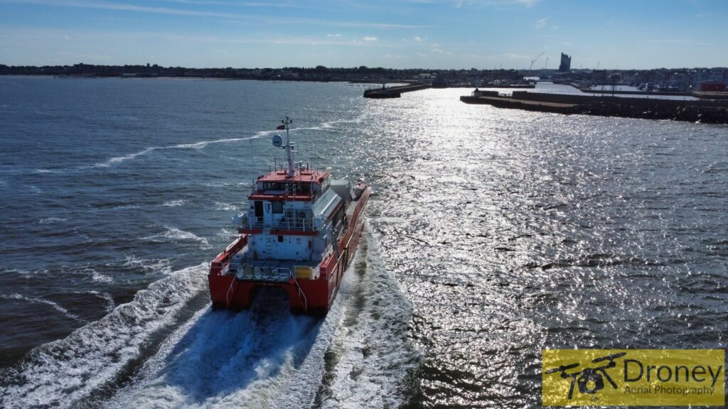 Commercial Boat in Lowestoft Sea