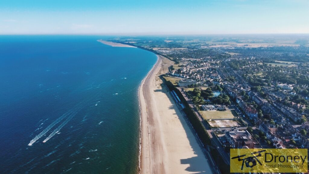 Lowestoft East Coast Beach Drone Photo