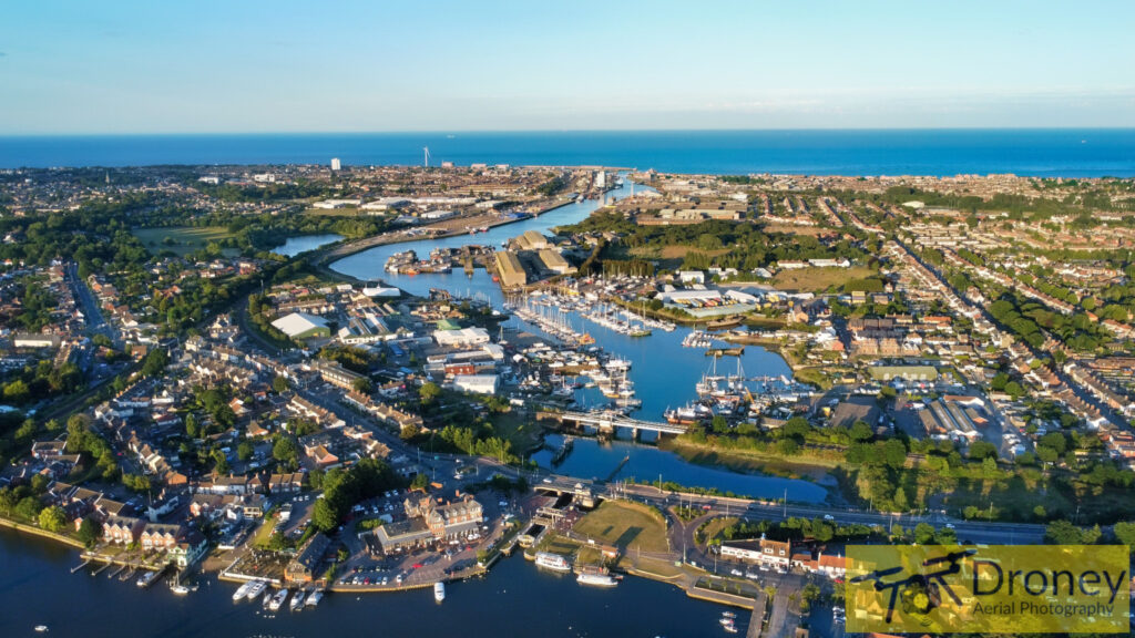 Lake Lothing Oulton Broad / Lowestoft Drone Photo